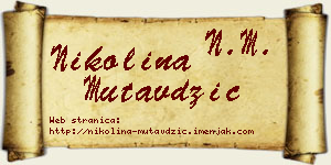 Nikolina Mutavdžić vizit kartica